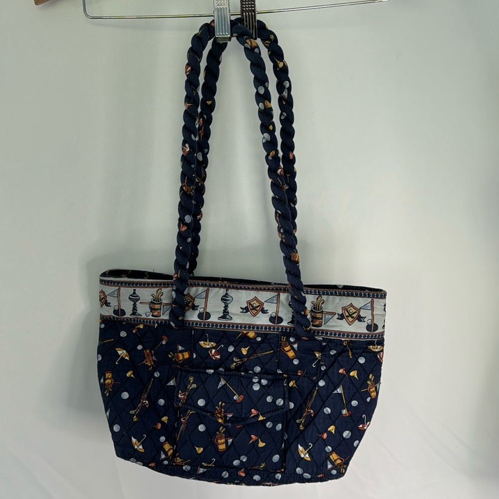 💜3/$15 Naples Bag Co Quilted Golf Pattern Tote